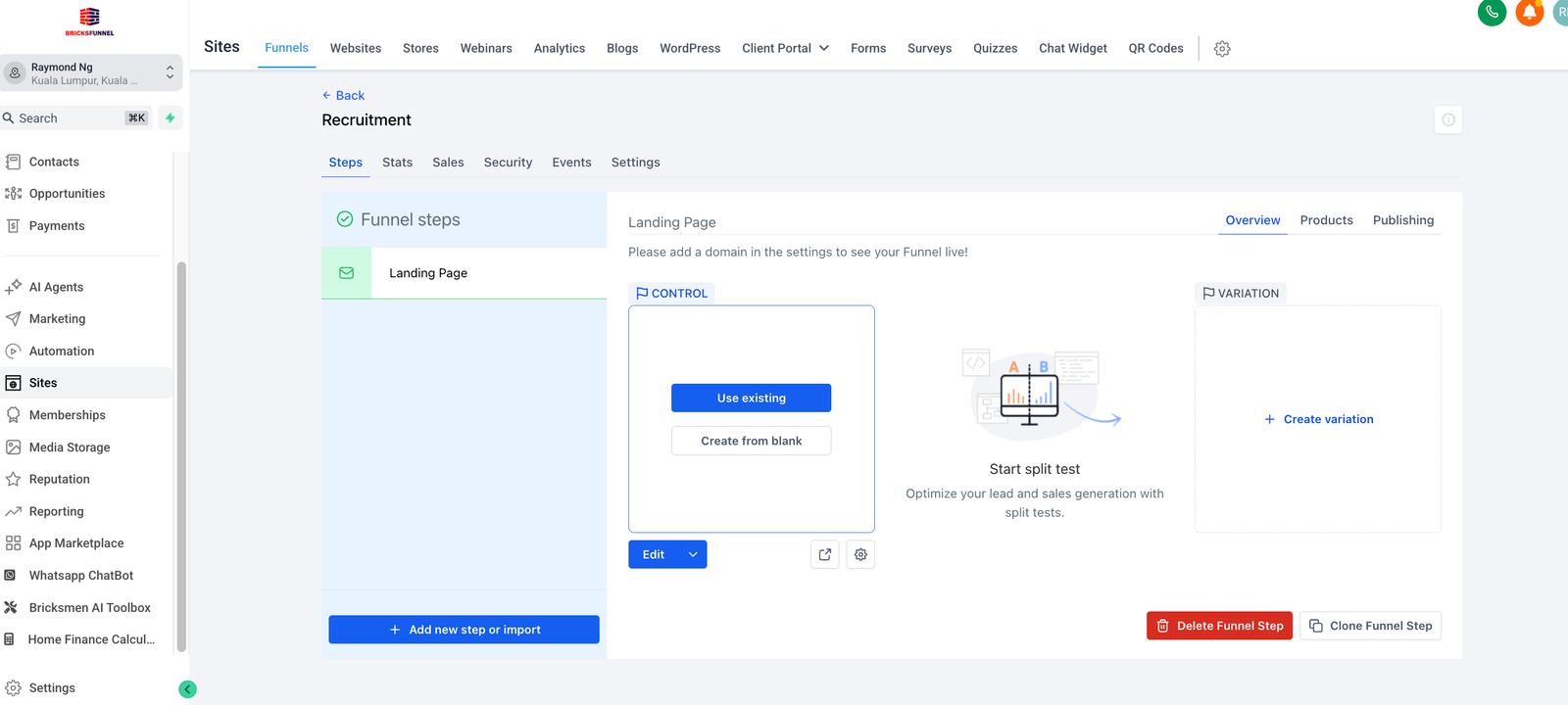 独家 Landing Page Funnel 系统